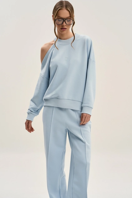 Костюм брючный F3074-29-1413 голубой GO wear