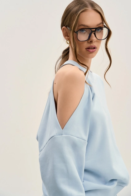 Костюм брючный F3074-29-1413 голубой GO wear