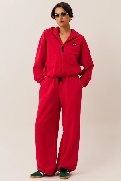 Костюм брючный F3102-11-02 красный GO wear