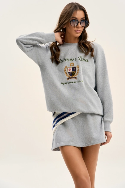 Джемпер F4107E-50-04 серый меланж GO wear