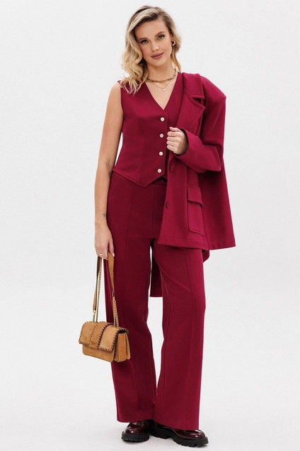 Костюм брючный f3088-12-01 вишня GO wear