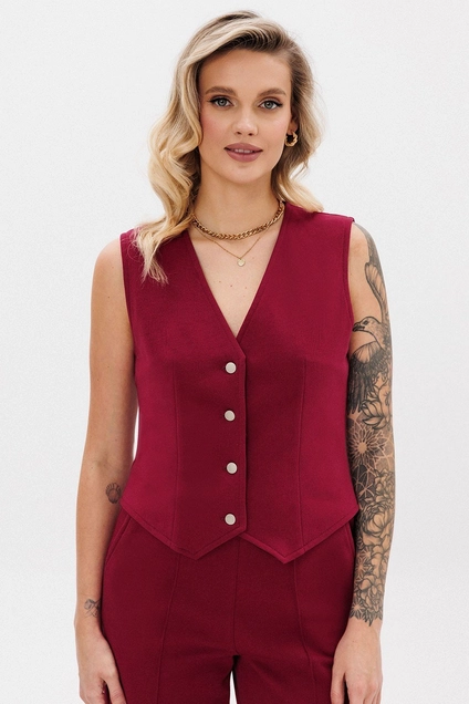 Костюм брючный f3088-12-01 вишня GO wear