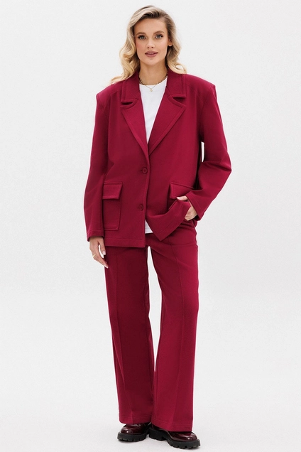 Костюм брючный f3105-12-01 вишня GO wear