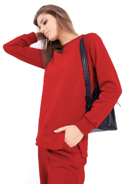 Джемпер F4028-11-02 красный GO wear