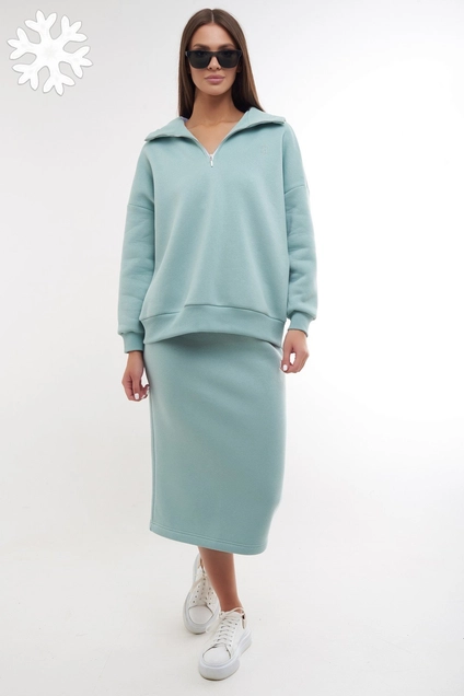 Костюм с юбкой f7034-26-688 ментол GO wear