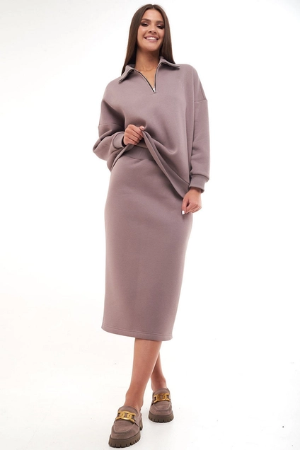 Костюм с юбкой f7037-04-03 капучино GO wear