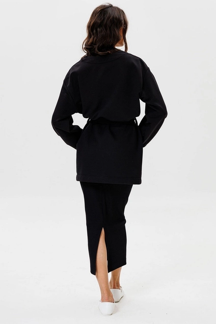 Костюм с юбкой f7064-40-02 черный GO wear