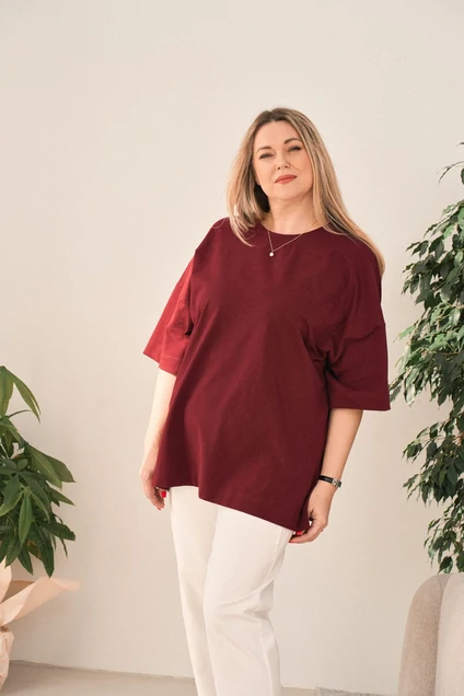 Футболка 4472 вишня Gratto