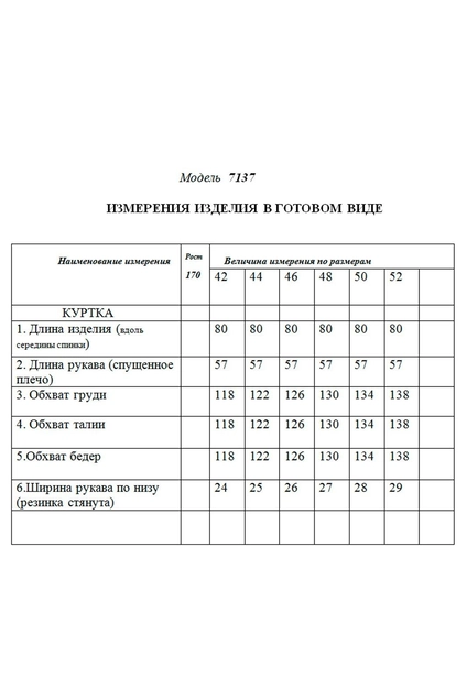 Куртка 7137 синий Golden Valley