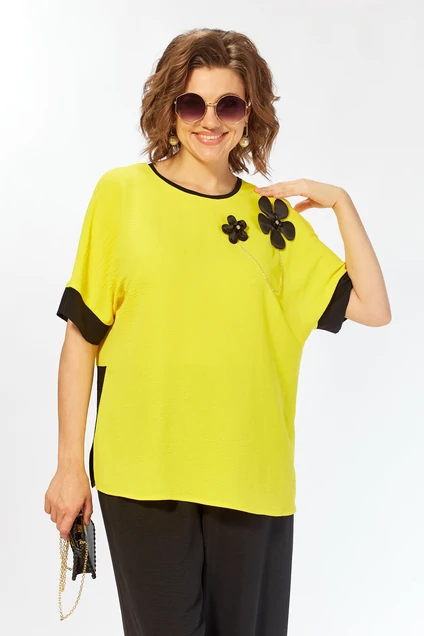 Костюм брючный 290 желтый Grace for you