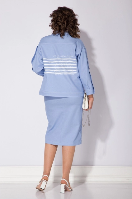 Костюм с юбкой 100 голубой Liliana-style