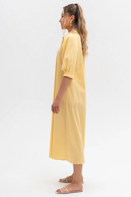 Платье 1019L желтый Ivera collection