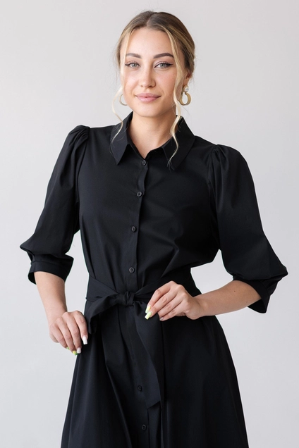 Платье 1019L черный Ivera collection