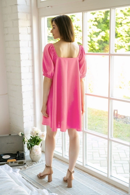 Платье 1029 розовый Ivera collection