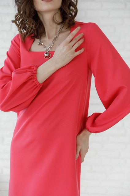 Платье 1067 малиновый Ivera collection
