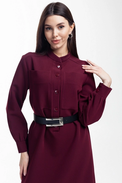 Платье 1069L бордовый Ivera collection