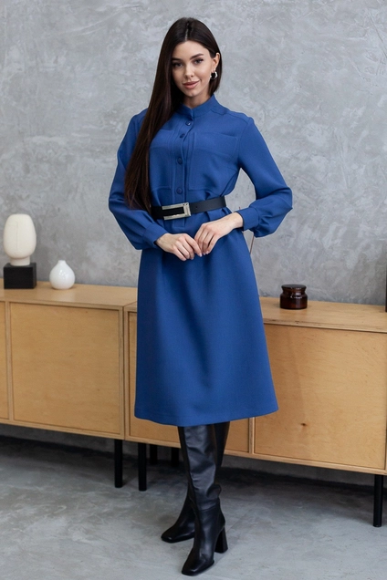Платье 1069L синий Ivera collection