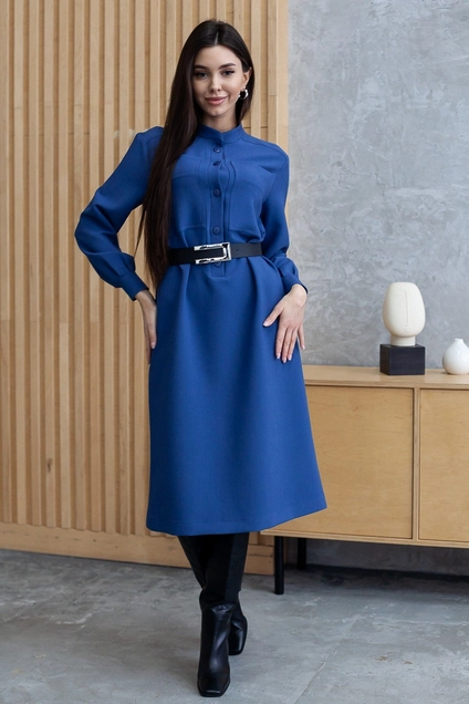 Платье 1069L синий Ivera collection