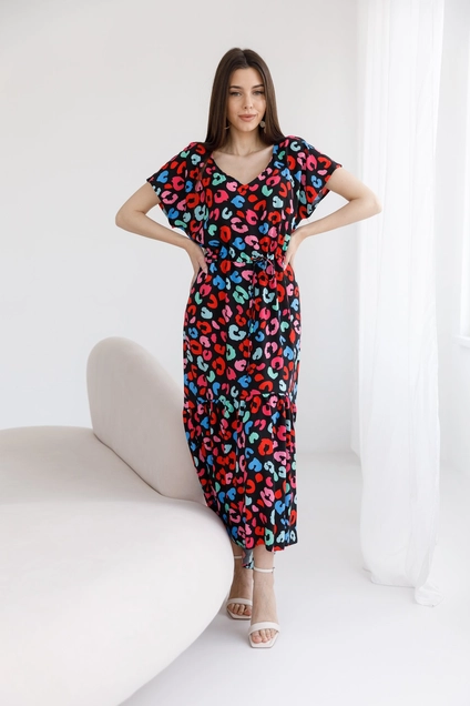 Платье 1086 черный Ivera collection