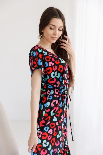 Платье 1086 черный Ivera collection