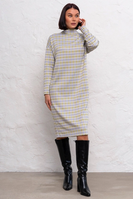 Платье 1097L сиреневый + салатовый Ivera collection