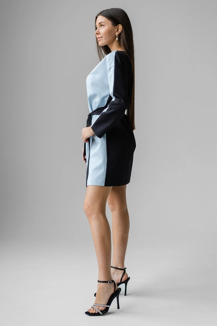 Платье 1116 голубой Ivera collection