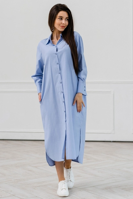 Платье 1118 голубой Ivera collection