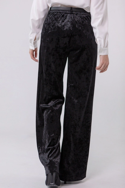 Брюки 2034 черный бархат Ivera collection