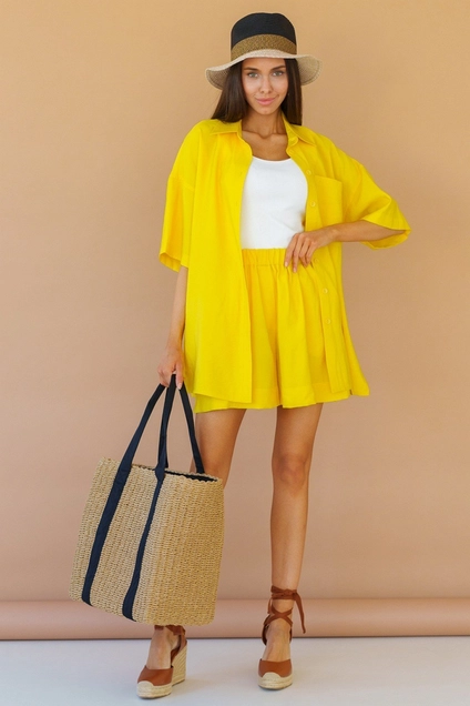 Шорты 2055 желтый Ivera collection