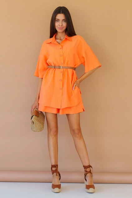 Шорты 2055 оранжевый Ivera collection