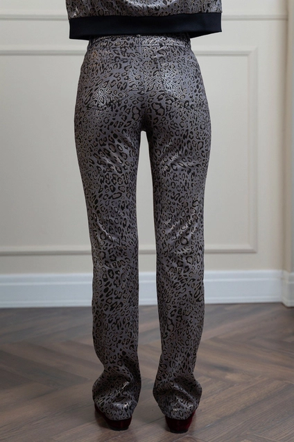 Брюки 2071 серый+черный Ivera collection