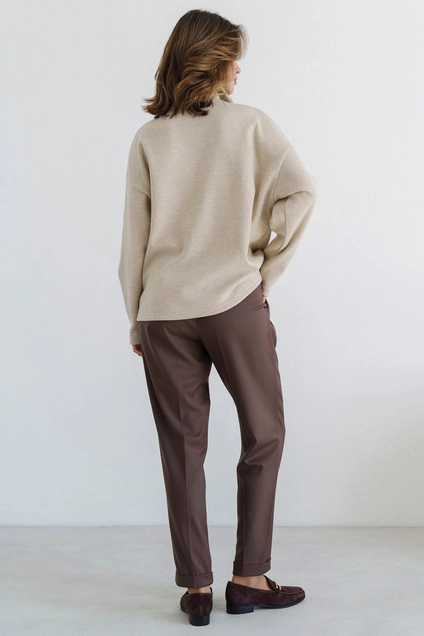 Брюки 2081L горький шоколад Ivera collection