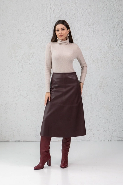 *Юбка 4009 бордовый Ivera collection