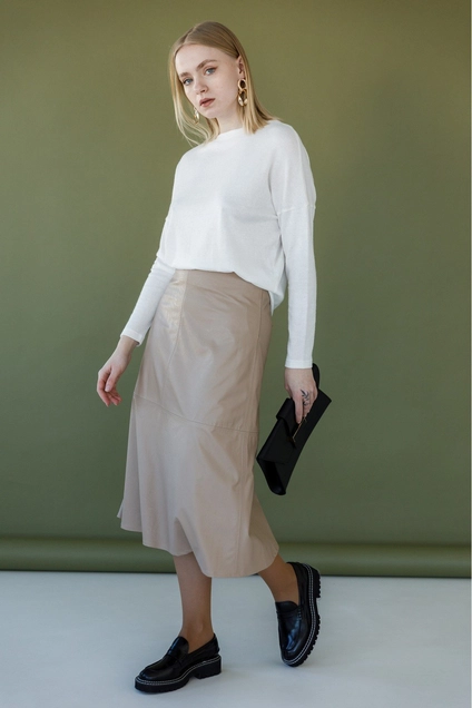 Юбка 4009 песочный Ivera collection