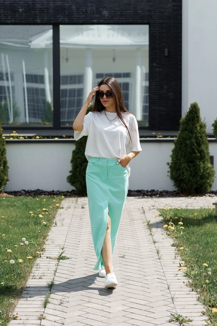 Юбка 4029 мятный Ivera collection
