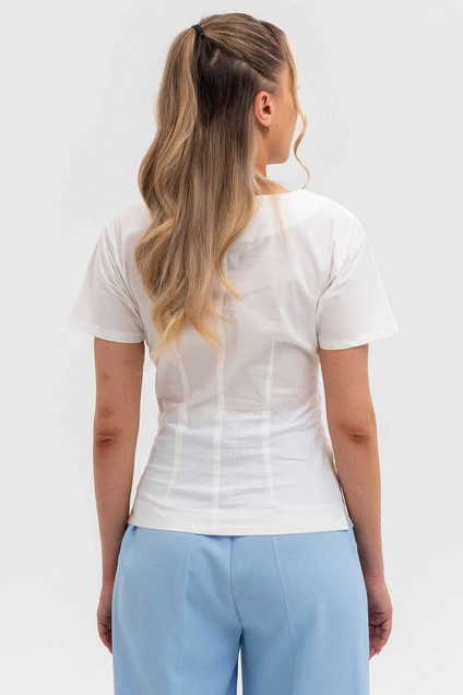 Блузка 499 белый Ivera collection