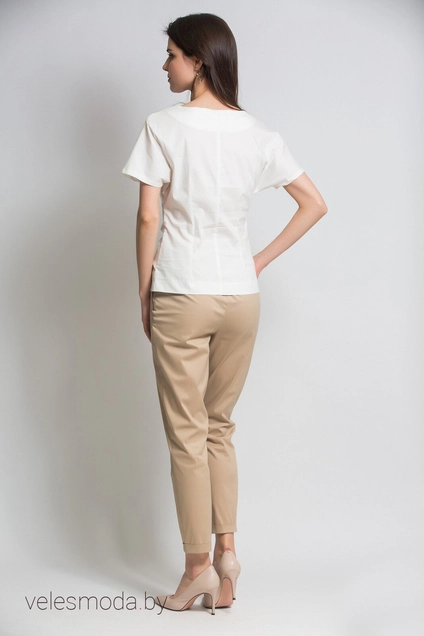Блузка 499 молочный Ivera collection