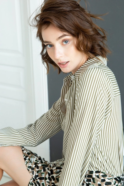 Рубашка 5007 хаки Ivera collection