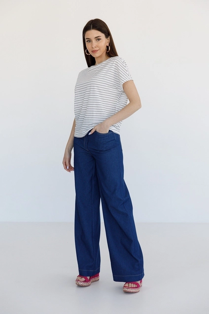 Футболка 5015 белый + черный Ivera collection