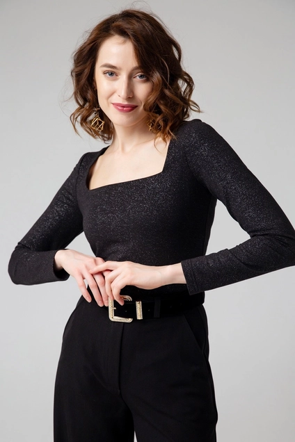 Джемпер 5045 черный Ivera collection
