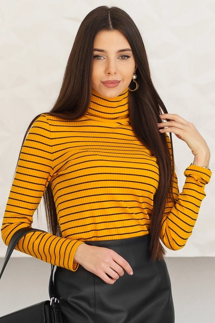 Джемпер 5075L горчица Ivera collection