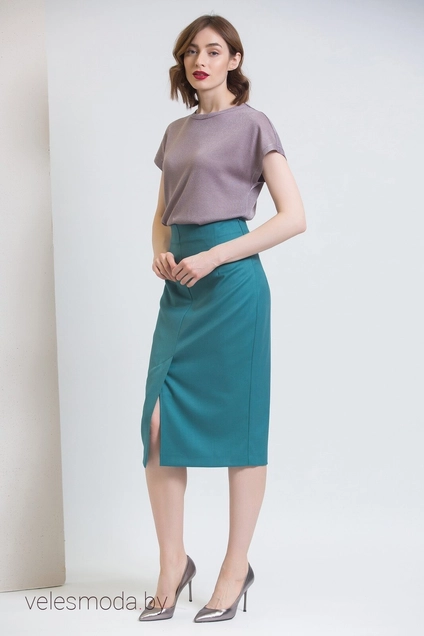 Юбка 567 бирюзовый Ivera collection