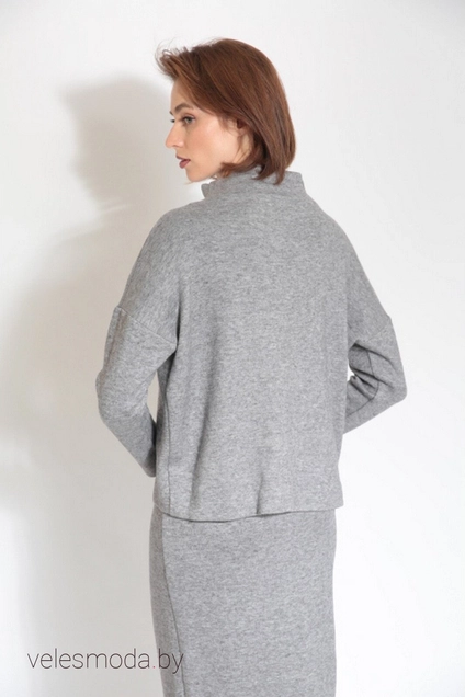 Юбка 613 серый Ivera collection