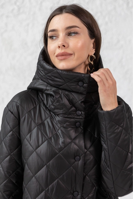 Пальто 7005-1 черный Ivera collection