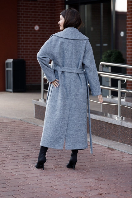 Пальто 7006-1 серый Ivera collection