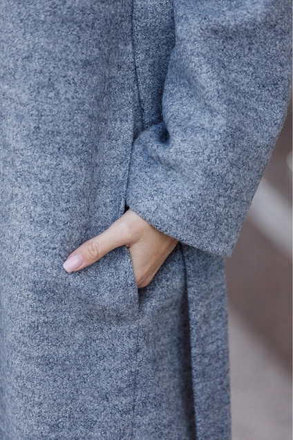 Пальто 7006-1 серый Ivera collection