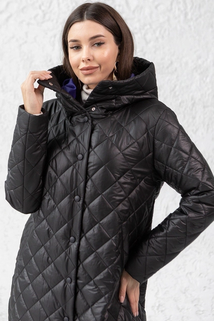 *Пальто 7007 черный Ivera collection