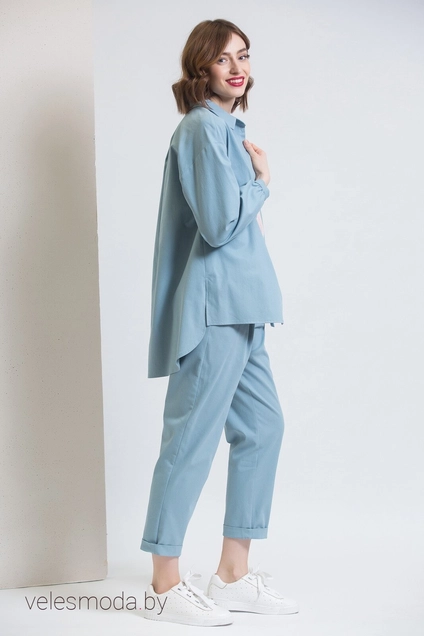 Рубашка 723 голубой Ivera collection