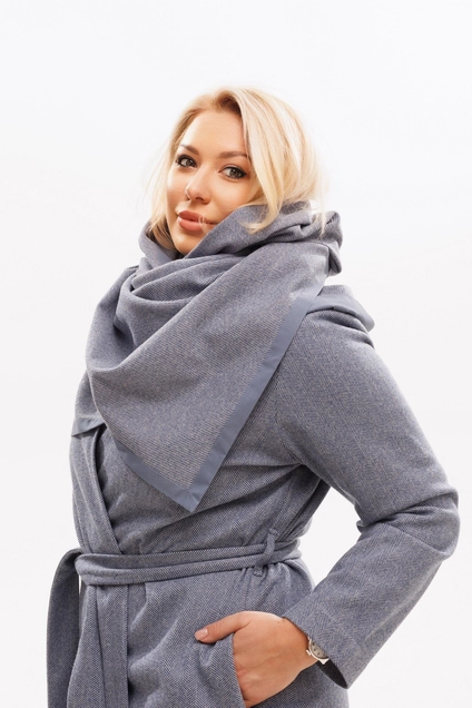 Палантин 3102 синий JUNE STUDIO