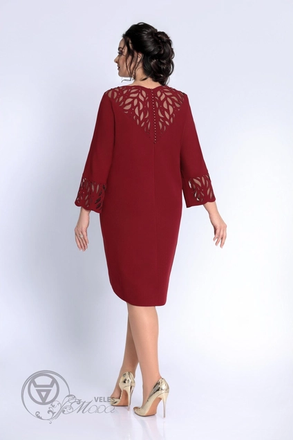 Платье 1754 бордо Jersey (Джерси)